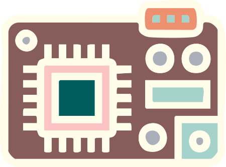 Circuit board illustration